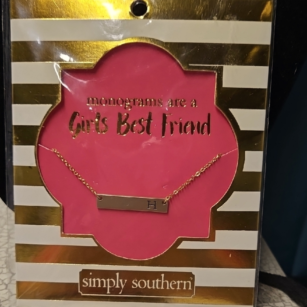 Gold Monogram Necklace
